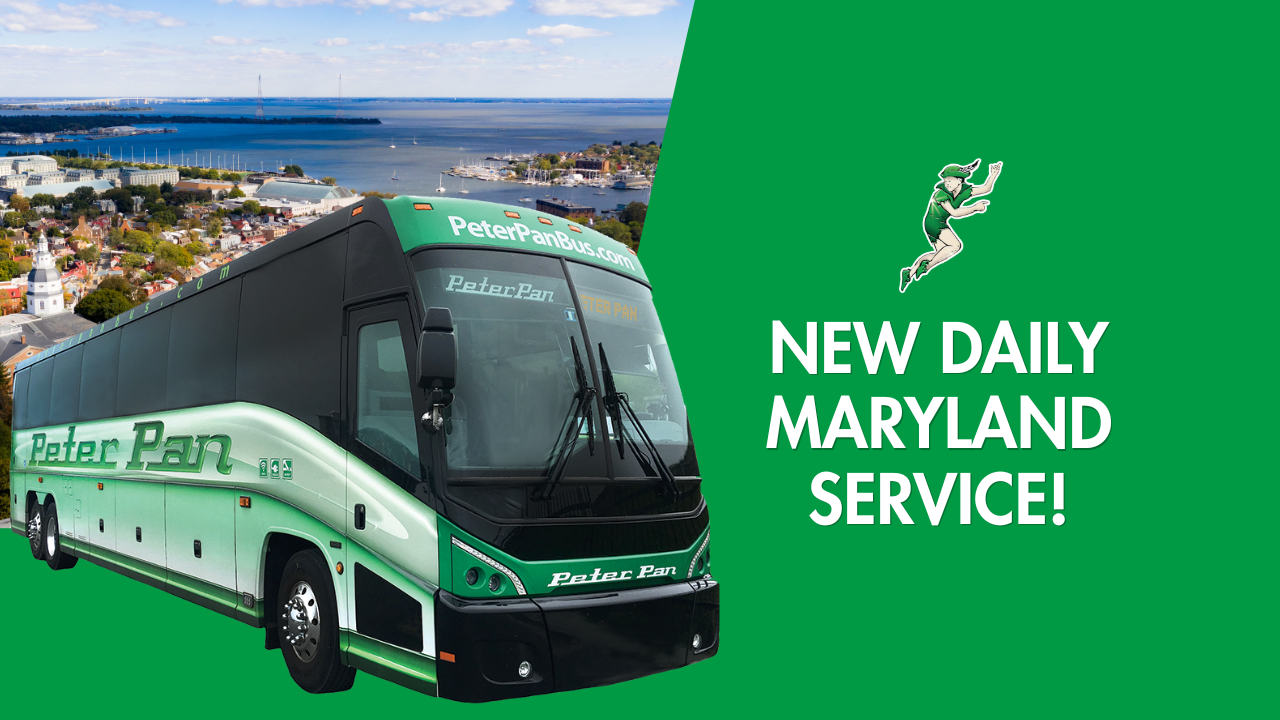 Peter Pan Bus Lines Expands Maryland Service With Six New Stops