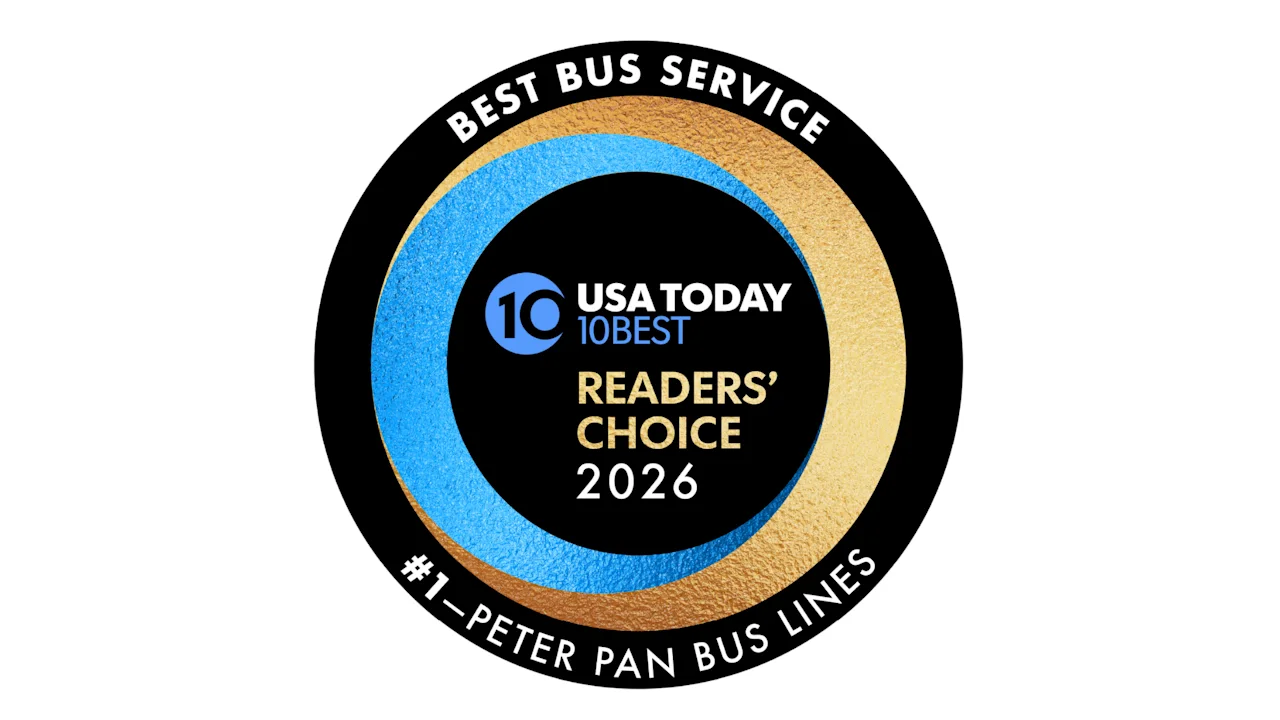 Peter Pan Bus Lines Voted #1 Best Bus Service in America by USA TODAY Readers