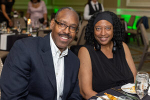 Knight attended the awards banquet with his wife, Candace, who he regards as his biggest support system. 