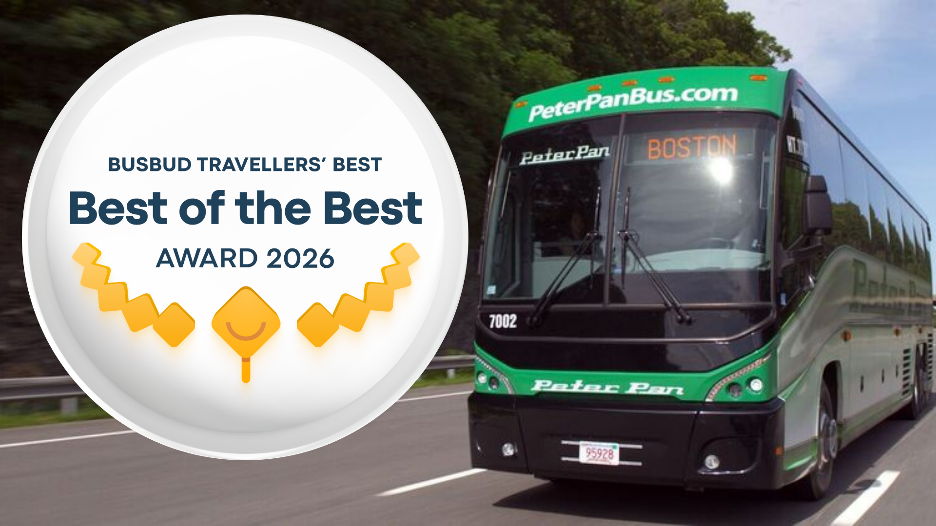 Peter Pan Bus Lines Named Best US Bus Company by Busbud
