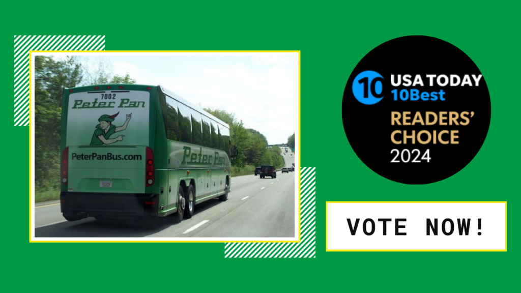 Vote for Peter Pan Bus in the 10Best Awards 2024 - Peter Pan Bus Lines