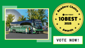 We’re thrilled to share that Peter Pan Bus Lines is once again a nominee for USA Today’s 10Best Readers’ Choice Award for Best Bus Service in the United States!