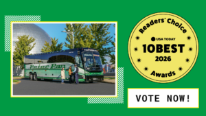 Peter Pan Bus Lines nominated for USA Today 10Best Best Bus Service in the United States 2026