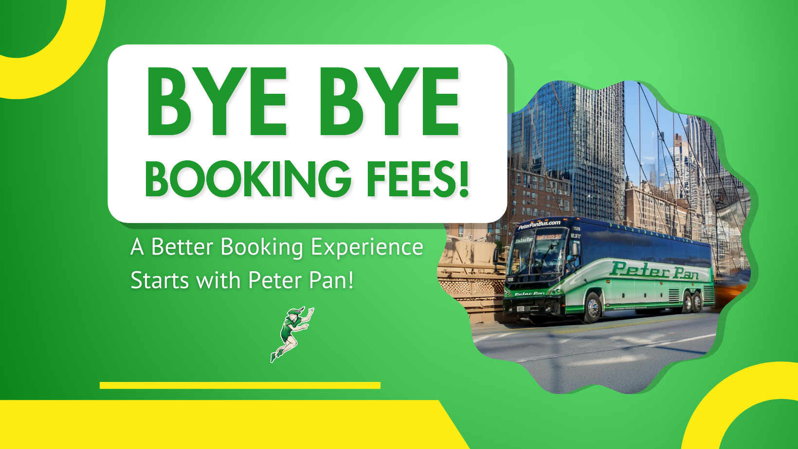 Peter Pan Leads the Nation as First U.S. Bus  Company to Eliminate Booking Fees
